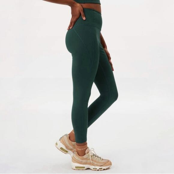 NWT Girlfriend Collective Dark Green Compressive High Rise Legging - Picture 1 of 6